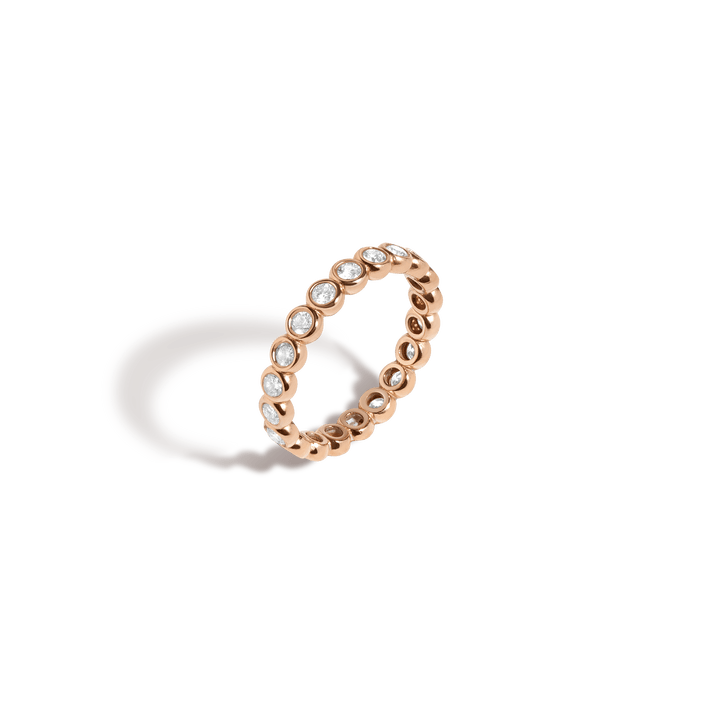 Diamond Eternity Ring Rose Gold 14K 18K First