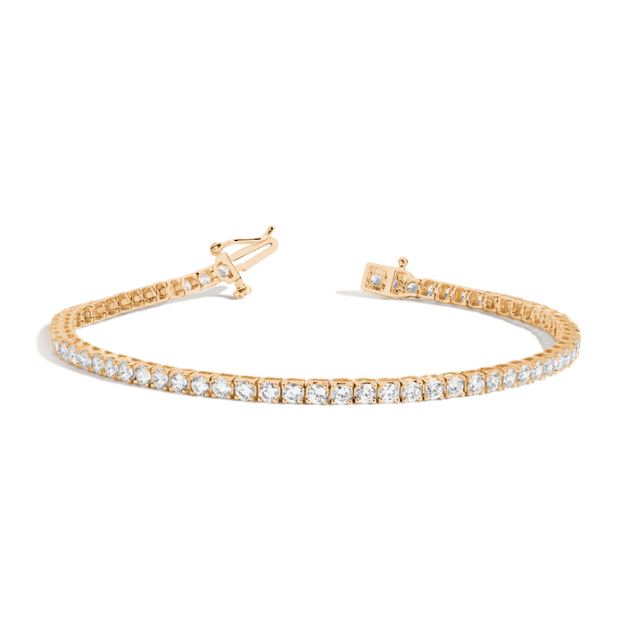 Dazzling Diamond Tennis Bracelet 14K 18K Yellow Gold 6in 6.5in 7in 7.5in 3ct (XL) First
