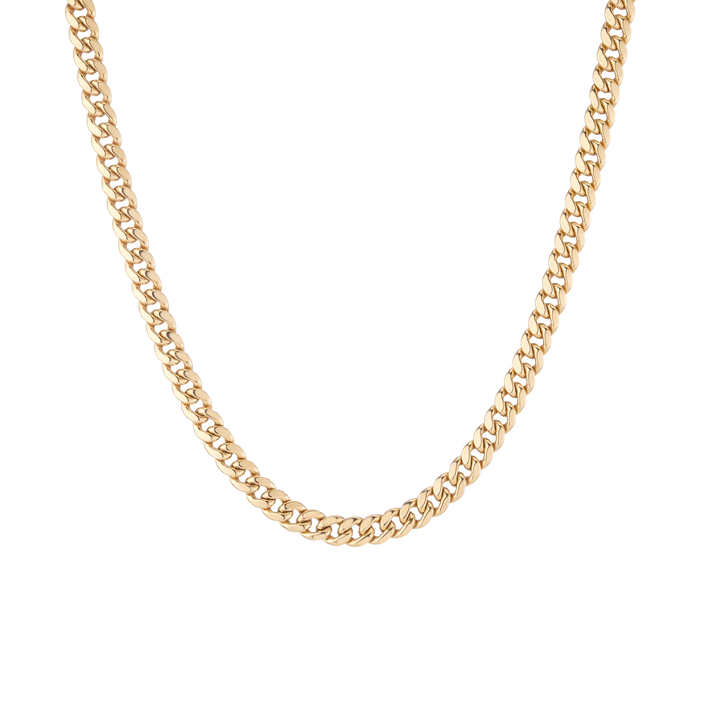Large Cuban Chain Necklace Vermeil Yellow Gold 16in 18in 20in 22in First