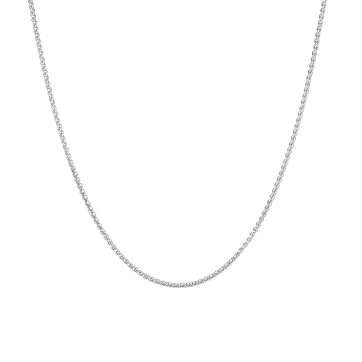 Dainty Wheat Chain Necklace Vermeil White Gold 16in 18in 20in 22in First